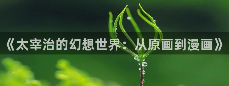AGE动漫啦下载:《太宰治的幻想世界:从原画到漫画》配图